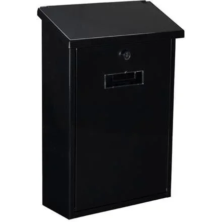 "Briefkasten Rio Schwarz - 270x100-395 mm image"