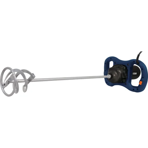 "PMM1006 Farb-Mörtelrührer 1400W - Soft griff - 2 Drehzahlen- Drehzahlreglung - Incl. Extra langes Kabel: 3m image"