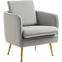 Sessel vintage - Samtoptik - Grau