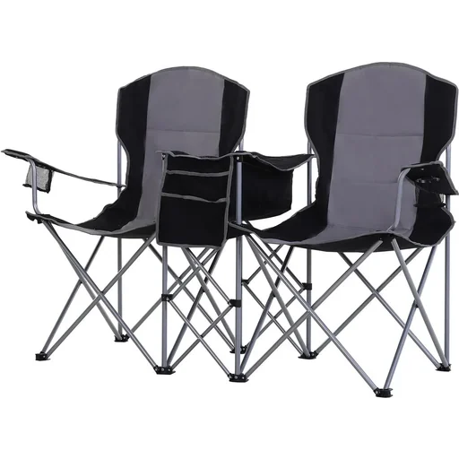"2 Campingstühle mit Getränkehalter und Eisbeutel image"