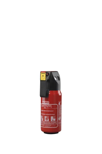 "Feuerlöscher P1 DB Komfort, Auto, 1 kg Pulverlöscher, 8A, 34B,C, Manometer, frostsicher image"