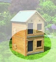 Erweiterungsstall zu Kleintiervilla "Maxi"