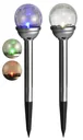 LED Solarlampe mit Glaskugel