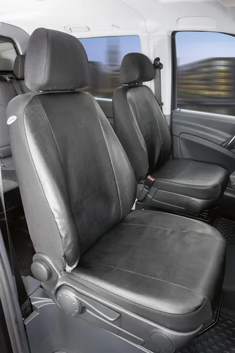"Passform Sitzbezüge - Kunstleder für 2 Einzelsitze für Mercedes Vito W639 und Viano W639 ab BJ 06/2003 bis 05/2014 image"