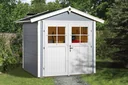 Blockbohlenhaus "Classic Color" (DT), Gr. 1, 21 mm, grau