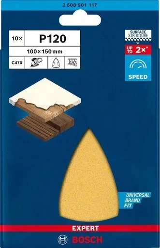 "Schleifblatt C470, 100 x 150 mm, K120, 10 Stück image"