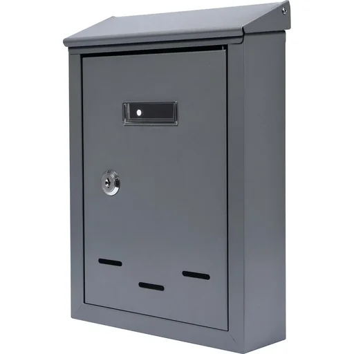 "NL Briefkasten mit 2 Tasten - graphit - 285x200x60 mm image"