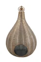 Laterne Oriental aus Metall in Gold