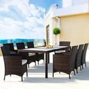 Gartenset Polyrattan Set 17 - stapelbar Bali braun