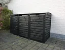 Mülltonnenbox "Vario III" für 3 Tonnen, anthrazit