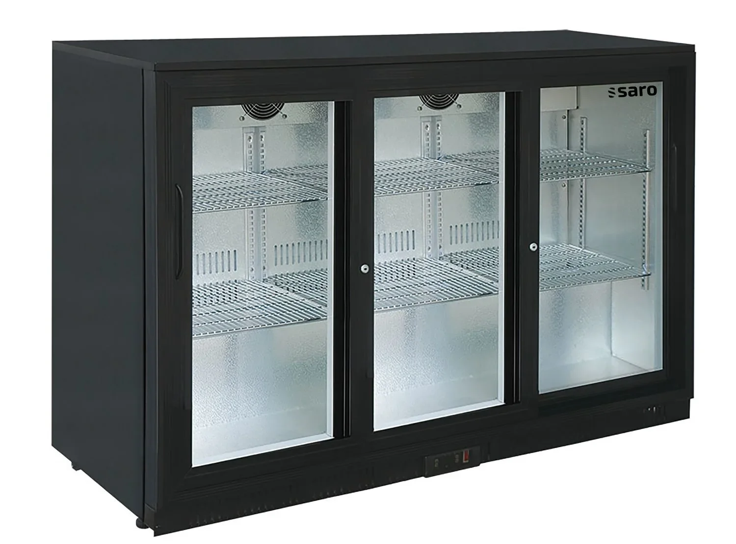 Saro Barkühlschrank, Getränkekühlschrank mit 3 Schiebetüren, Modell BC 320 SD