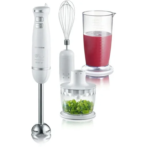 "Stabmixer-Set - Weiß - 600 Watt - Edelstahl image"
