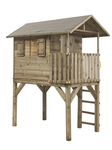 "Stelzen - Spielhaus Jim Holz 1200 mm x 1800 mm x 2850 mm image"