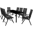 Garten-Set 9-teilig Anthrazit