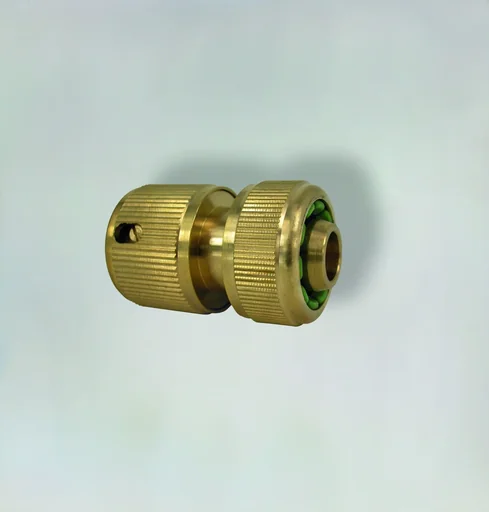 "Schlauchanschlussstück aus Messing, Stecksystem für 3/4", ohne Wasserstopp image"