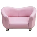 Luxus Hundesofa Hundecouch Kunstleder KatzenSofa rosa