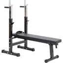 Multifunktion Hantelbank Kraftstation Trainingsbank mit Dip Barren 5-Fach Höhenverstellbar Dip-Station, Fitnessstation b