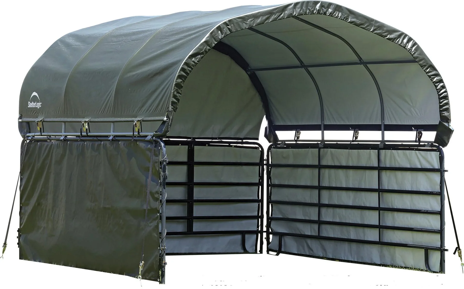 Weidezeltüberdachung Seitenverkleidung 370x370 cm grün