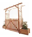 Set Pergola "Bamberg" mit Türen + Pflanzkästen