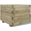 Pflanzgefäß erhöht quadratisch 50x50x40 cm Holz