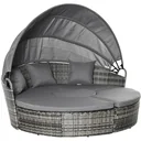 Rattan Sonneninsel 5-teilige Loung