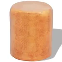 Hocker / Beistelltisch gehämmertes Aluminium Bronze / Kupfer Farbe