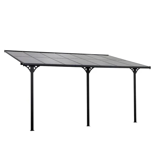 "Pergola Pavillon 4 x 3 m Gartenpavillon Überdachung Zelt 225-270 cm höhenverstellbar Sonnenschutz Terrassendach Anbaupa image"