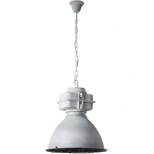 "2x Hängelampe Anouk XL mit Raster 93680/70 Beton 48cm inkl. 2x warme Lampen image"