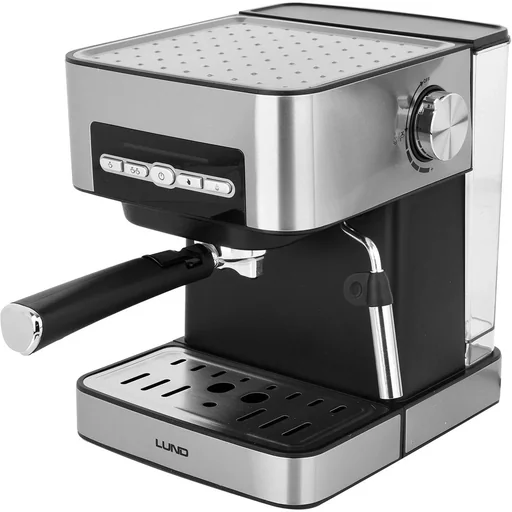 "Kolbenmaschine mit Aufschäumer - 850W - 1,6 L - Edelstahl image"