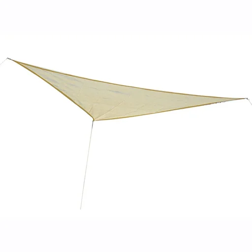 "Sonnensegel (beige) Dreiecke 5x5x5 m HDPE - atmungsaktiv image"