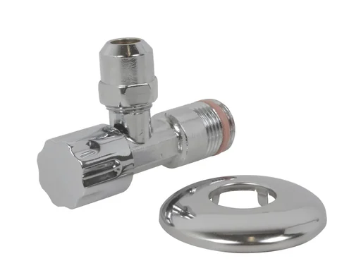 "Eckventil, 1/2"AG x 3/8"AG x 10 mm, mit Schubrosette, selbstdichtend image"
