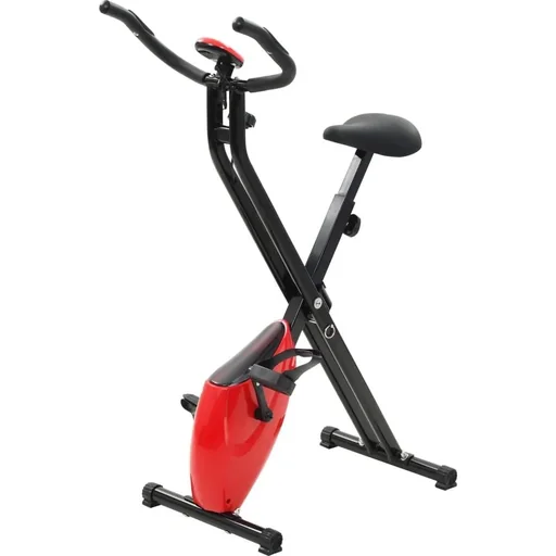 "Magnetischer Heimtrainer X-bike mit Herzfrequenzmesser schwarz und rot image"