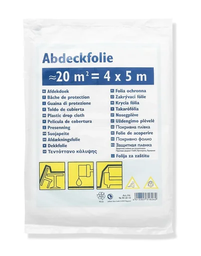 "Abdeckplane Standard, Abdeckfolie, gefaltet, 4m x 5m, 20m² image"