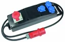 Vollgummi-Steckdosenleiste S3 H07RN-F 5G2,5, 2m, 400V, 3 Schutzkontaktsteckdosen 230V, 16A, 1 CEE-Steckdose 400V