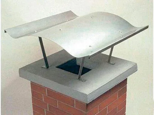"Kamindach 70 x 100 cm, Kaminabdeckung aus Edelstahl V2A image"