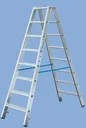 Stufen Doppelleiter 2 x 3 Stufen Leiter Alu