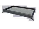 Rechteckvordach Typ NM 150, 150 x 90 x 14 cm, Rahmen Anthrazit, Abdeckung Weiß