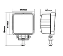 LED-Arbeitsscheinwerfer, quadratisch, 4000 Lumen