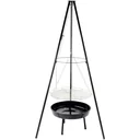 HI Holzkohlegrill Rundstativ 155 cm