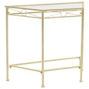 Beistelltisch Vintage-Stil 87x34x73 cm Metall gold