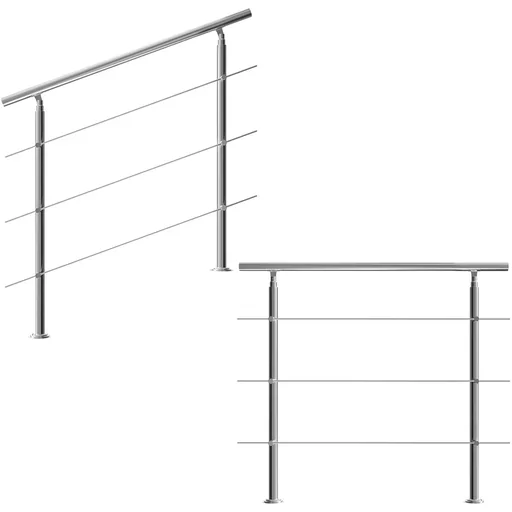 "Geländer - Edelstahl - 120 cm - 3 Streben image"