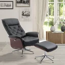 Relaxsessel mit Hocker Fernsehsessel Polstersessel 360° drehbar 135° neigbar Chesterfield