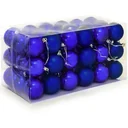 Weihnachtskugeln 54 Stück - Blau - Durchmesser 6cm