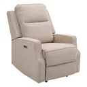 Relaxsessel Liegesessel TV Sessel Zero-Wall Funktion Einzelsofa 150° neigbar Fernsehsessel Polyester Beige 78 x 93 x 10