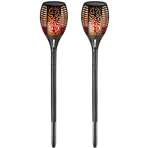 "LED-Solartaschenlampe - 2er-Set - Mit Flammeneffekt image"