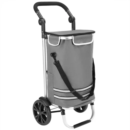 "Einkaufswagen grau Aluminium 35L 31x24x54cm image"