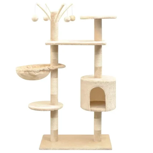 "Sisal-Kratzbaum 125 cm beige image"