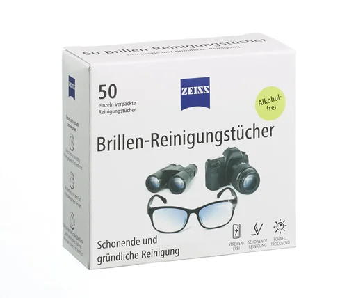 "Zeiss Brillenreinigungstücher, 50 Stück image"