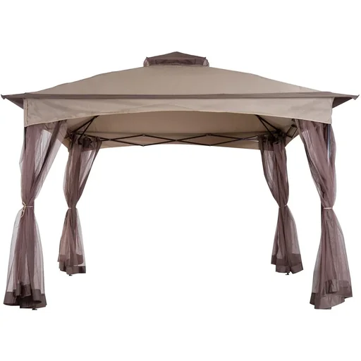 "Pavillon Faltpavillon Gartenzelt Khaki 3,25x3,25x2,95cm image"