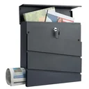 Design-Briefkasten in Anthrazit